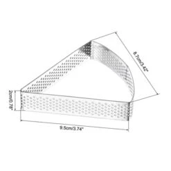 Unique Bargains Non-Stick Durable Heat-Resistant Fan-Shaped Cake Mousse Ring