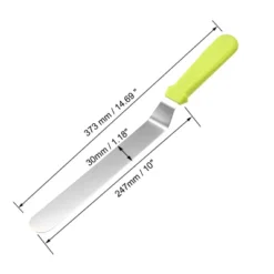 Unique Bargains Stainless Steel Flexible Durable PP Plastic Handle Icing Spatula 1 Pc