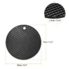 Unique Bargains Silicone Heat Resistant Non-Slip Flexible Trivet Mats Black 2 Pcs 2 Unique Bargains Silicone Heat Resistant Non-Slip Flexible Trivet Mats Black 2 Pcs -Kitchen Tools Shop GUEST 23088dda 5c76 4e57 9acb 0c892e665a86