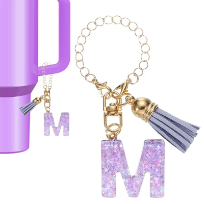 Unique Bargains Resin Lightweight Decorative Sparkling Purple Sequins Tumbler Cup Charm 8 Unique Bargains Resin Lightweight Decorative Sparkling Purple Sequins Tumbler Cup Charm - Image 6