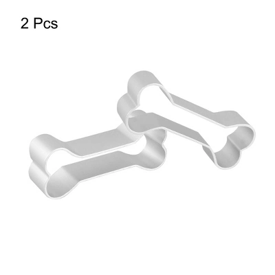 Unique Bargains Dog Bone Shaped Cookie Cutter Mould Silver Tone 2.6" X 0.98" X 0.67" 2 Pcs 4 Unique Bargains Dog Bone Shaped Cookie Cutter Mould Silver Tone 2.6" X 0.98" X 0.67" 2 Pcs - Image 2
