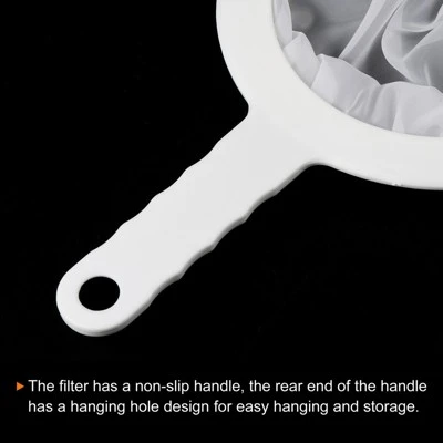 Unique Bargains Juice Coffee Food Filter Kitchen Strainer With Handle 1 Pc 300 Mesh 4 Unique Bargains Juice Coffee Food Filter Kitchen Strainer With Handle 1 Pc 300 Mesh - Image 2