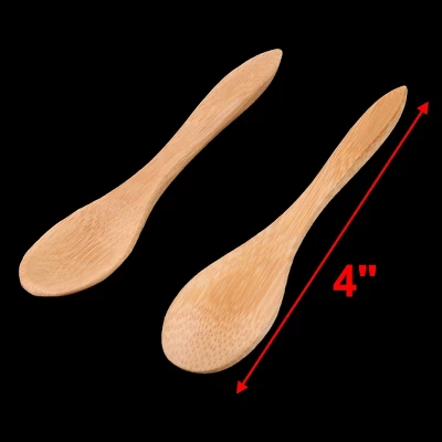 Unique Bargains Household Kitchen Coffee Tea Sugar Salt Wooden Spoon Wood Color 4'' Long 6 Pcs 3 Unique Bargains Household Kitchen Coffee Tea Sugar Salt Wooden Spoon Wood Color 4'' Long 6 Pcs