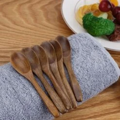 Unique Bargains Wooden Natural Grain Soup Spoon Salt Sugar Dinner Spoons 4.7" Long Brown 6 Pcs -Kitchen Tools Shop GUEST 25041572 1a69 4094 8306 7555dffa0d98