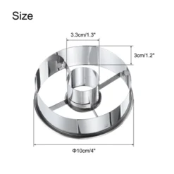 Unique Bargains Stainless Steel Non-Stick Heat Resistant Durable Cake Pans 2 Pcs