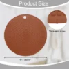 Unique Bargains Round Heat Resistant Silicone Trivet Mat With Hang Hole For Pots 2 Pcs -Kitchen Tools Shop GUEST 25c9f707 3b08 45ab ba3d 49664ce491f7