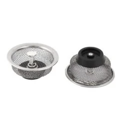 Unique Bargains Stainless Steel Kitchen Mesh Round Shape Sink Strainer 3.3" X 0.9" Silver Tone 2 Pcs -Kitchen Tools Shop GUEST 25ccd53b 4107 4ac4 9f53 0cd94b427af8