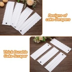 Unique Bargains Plastic Comb Lace Cake Decorating Kitchen Scrapers 4 Pcs -Kitchen Tools Shop GUEST 27ad1d10 91da 42c6 9f71 53e38078d989