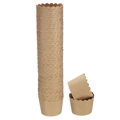 Unique Bargains Disposable Greaseproof Paper Wrappers Cake Muffins Baking Cups 50 Pcs Brown 7 Unique Bargains Disposable Greaseproof Paper Wrappers Cake Muffins Baking Cups 50 Pcs Brown - Image 5