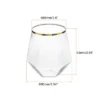 Unique Bargains Stemless Diamond Shape Lightweight Gold Trim Wine Glasses Drinkware 1 Unique Bargains Stemless Diamond Shape Lightweight Gold Trim Wine Glasses Drinkware -Kitchen Tools Shop GUEST 281e18e4 126c 4b73 b94a c58d4da13079