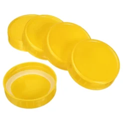 Unique Bargains Regular Mouth Plastic Mason Jar Lids With Silicone Sealing Ring 10 Pcs -Kitchen Tools Shop GUEST 289f9980 9a3a 4280 9433 ff1c651882bb