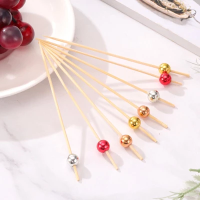 Unique Bargain Bamboo Material Natural Durable Cocktail Picks 4 Unique Bargain Bamboo Material Natural Durable Cocktail Picks - Image 2