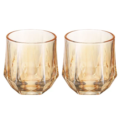 Unique Bargains Geometric Diamond Design Whiskey Glasses Drinkware 2 Pcs 9 Unique Bargains Geometric Diamond Design Whiskey Glasses Drinkware 2 Pcs - Image 7