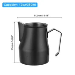 Unique Bargains Stainless Steel Coffee Cup Mug Milk Frothing Pitcher With Handle