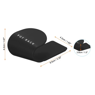 Unique Bargains Silicone Wall Mount Self Adhesive Easy To Install Pot Lid Holder 3 Unique Bargains Silicone Wall Mount Self Adhesive Easy To Install Pot Lid Holder