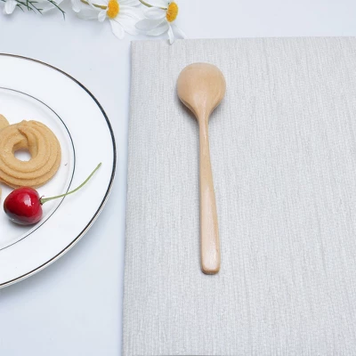 Unique Bargains Kitchen Wooden Soup Spoons For Eating Mixing Stirring Cooking 7.1" Long 1 Pc 3 Unique Bargains Kitchen Wooden Soup Spoons For Eating Mixing Stirring Cooking 7.1" Long 1 Pc - Image 2