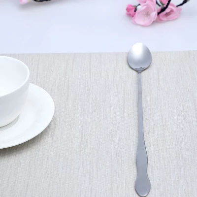 Unique Bargains Stainless Steel Coffee Ice Cream Long Handle Spoon Silver Tone 10" X 1.2" 4 Pcs 7 Unique Bargains Stainless Steel Coffee Ice Cream Long Handle Spoon Silver Tone 10" X 1.2" 4 Pcs - Image 5
