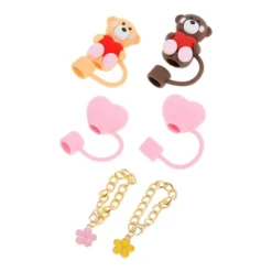 Unique Bargains Durable Drinkware Accessory Pink Brown 6 Pcs -Kitchen Tools Shop GUEST 2a865a46 1f94 411b 82ac 09384472a1fd