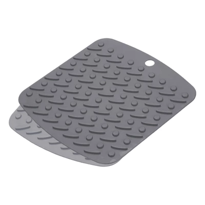 Unique Bargains Silicone Heat Resistant Non-slip Durable Trivet Deep Gray, Light Gray 2 Pcs 5 Unique Bargains Silicone Heat Resistant Non-slip Durable Trivet Deep Gray, Light Gray 2 Pcs - Image 3