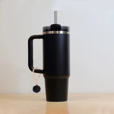 Unique Bargains Furry Ball Cup Chain Water Cup Pendant 1 Pc 4 Unique Bargains Furry Ball Cup Chain Water Cup Pendant 1 Pc - Image 2