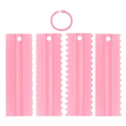 Unique Bargains Plastic Comb Lace Cake Decorating Kitchen Scrapers 4 Pcs -Kitchen Tools Shop GUEST 2ca0c7e1 8519 4550 b19c cf4d5d6a5a56