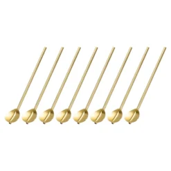 Unique Bargains Stainless Steel Reusable Long Handle Heart Shaped Spoon Straws 8 Pcs -Kitchen Tools Shop GUEST 2d660a7e 42fc 4345 9128 21a992da5ca1