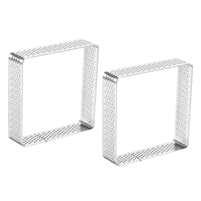 Unique Bargains Non-Stick Heat-resistant Rust Resistant Cake Mousse Ring Square 2 Pcs 7 Unique Bargains Non-Stick Heat-resistant Rust Resistant Cake Mousse Ring Square 2 Pcs - Image 5