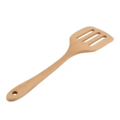 Unique Bargains Wooden Hollow Design Cooking Ware Frying Turner Spatulas And Turners Wood Color 1 Pc