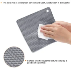 Unique Bargains Silicone Heat Resistant Multi-purpose Trivet Mat 4 Pcs -Kitchen Tools Shop GUEST 2f4165bc 875b 4043 846f f1ab19bde448