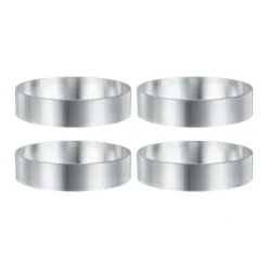 Unique Bargains Stainless Steel Seamless Nonstick Mirror Coating Round Cake Ring 4 Pcs -Kitchen Tools Shop GUEST 2fc0b03d 3283 430f a19c a17b66ff772c