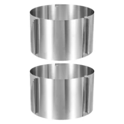 Unique Bargains Stainless Steel Round Adjustable Nonstick Cake Ring 2 Pcs -Kitchen Tools Shop GUEST 3097a492 3cad 4b1f be88 52c750624bdd
