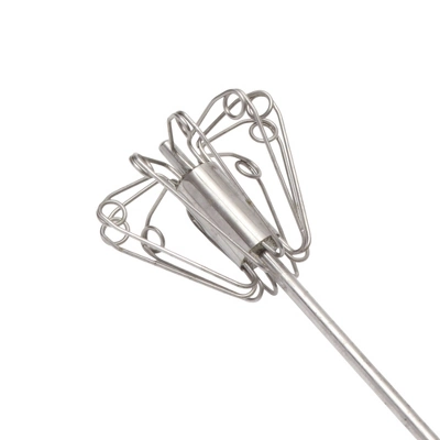 Unique Bargains 12" Semi-Automatic Loop Whisk Dishwasher Safe Stainless Steel Light Blue Silver Tone 4 Unique Bargains 12" Semi-Automatic Loop Whisk Dishwasher Safe Stainless Steel Light Blue Silver Tone - Image 2