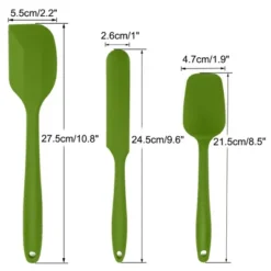 Unique Bargains Heat Resistant Non-scratch Non Stick Dishwasher Safe Spatula Set 3 Pcs