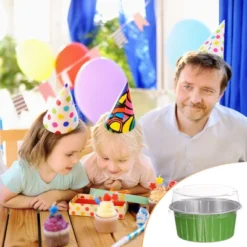 Unique Bargains Disposable Aluminum Foil Cakes Dessert Baking Cups With Lids 25 Pcs 2.5" X 2.1" 11 Unique Bargains Disposable Aluminum Foil Cakes Dessert Baking Cups With Lids 25 Pcs 2.5" X 2.1" -Kitchen Tools Shop GUEST 32b18bf9 7c83 443d 9cfd f1ca84a09d5a