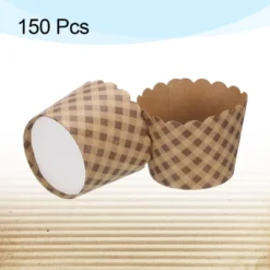 Unique Bargains Disposable Greaseproof Muffins Paper Baking Cups Brown 150 Pcs -Kitchen Tools Shop GUEST 33348fa2 49a2 4699 a70c b94d171463d5