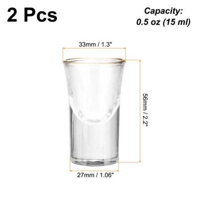 Unique Bargains Polystyrene Shot Glasses Drinkware With Golden Edge 2 Pcs 3 Unique Bargains Polystyrene Shot Glasses Drinkware With Golden Edge 2 Pcs