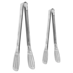 Unique Bargains Cooking Stainless Steel Toaster Salad Serving Tongs Silver Tone 9.5"&11" 2 Pcs -Kitchen Tools Shop GUEST 34f15a56 cdf4 4409 965f 8ad57718da33