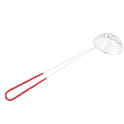 Unique Bargains Kitchen Plastic Wrapped Handle Stainless Steel Mesh Wire Strainer Ladle 1 Pc 5 Unique Bargains Kitchen Plastic Wrapped Handle Stainless Steel Mesh Wire Strainer Ladle 1 Pc - Image 3