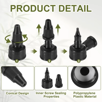 Unique Bargains Liquid Dispensing PP Squeeze Bottle Twist Top Caps 24 Pcs 4 Unique Bargains Liquid Dispensing PP Squeeze Bottle Twist Top Caps 24 Pcs - Image 2