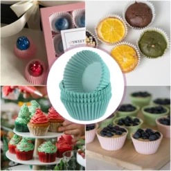 Unique Bargains Greaseproof Standard Size Cupcake Liners Papers Baking Cups 300 Pcs Light Blue -Kitchen Tools Shop GUEST 3621f19a d137 419f a049 33fdbc3fd224