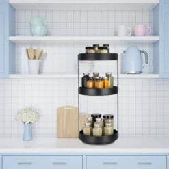 Unique Bargains Multifunctional Durable 360° Rotation 3 Tiers Lazy Susan Organizer -Kitchen Tools Shop GUEST 36753ff6 ae9d 4cba 89cd 501cdcab6a23