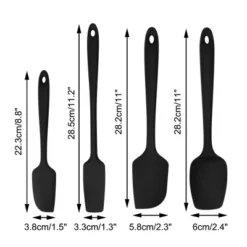 Unique Bargains Silicone Heat Resistant Non-scratch Non-Stick Cooking Turners Spatula