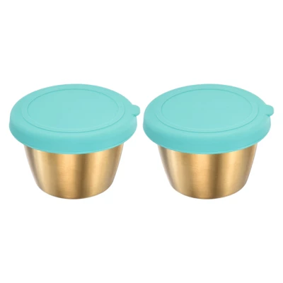 Unique Bargains Salad Dressing Small Sky Blue Condiment Containers With Lids 2.4" X 1.5" 8 Unique Bargains Salad Dressing Small Sky Blue Condiment Containers With Lids 2.4" X 1.5" - Image 6