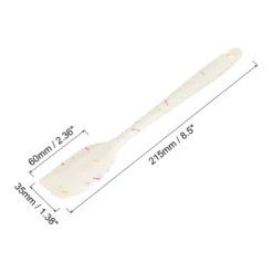 Unique Bargains Heat-resistant Scraper Silicone Spatula Spoon For Baking Cooking Mixing 8.5” White 1 Pc