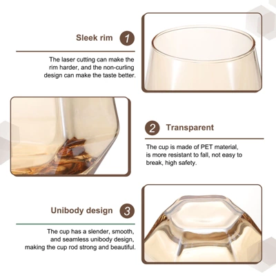 Unique Bargains Textures Walls Rims Diamond Whiskey Glasses 2 Pcs 4 Unique Bargains Textures Walls Rims Diamond Whiskey Glasses 2 Pcs - Image 2