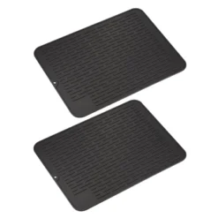 Unique Bargains Kitchen Counter Silicone Heat Resistant Dish Dry Mats Dish Drainer 2 Pcs -Kitchen Tools Shop GUEST 3adf7a8f 44c5 412a aa5c d4f56c83de78