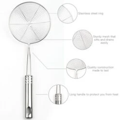 Unique Bargains Stainless Steel Mesh Colander Sieve Kitchen Ladle 4.7" Dia Strainers Silver Tone 11 Unique Bargains Stainless Steel Mesh Colander Sieve Kitchen Ladle 4.7" Dia Strainers Silver Tone -Kitchen Tools Shop GUEST 3b278437 bb6b 4f4e af53 930c09116a40