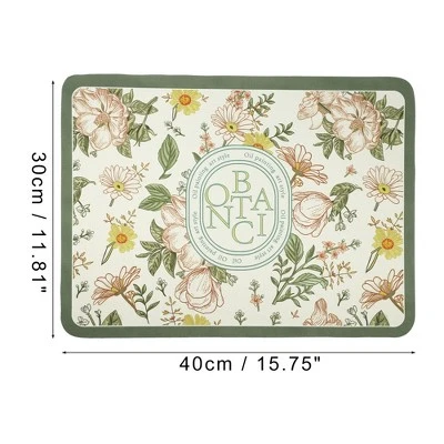 Unique Bargains Summer Monsoon Dish Drying Mat Green 15.75"x11.81" 5 Unique Bargains Summer Monsoon Dish Drying Mat Green 15.75"x11.81" - Image 3