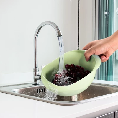 Unique Bargains Rice Strainer Washing Bowl Filter Strainer Basket Colanders For Cleaning Vegetable 5 Unique Bargains Rice Strainer Washing Bowl Filter Strainer Basket Colanders For Cleaning Vegetable - Image 3