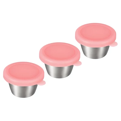 Unique Bargains Stainless Steel Picnic Travel Salad Dressing Condiment Container Cups With Lids 3 Pcs 8 Unique Bargains Stainless Steel Picnic Travel Salad Dressing Condiment Container Cups With Lids 3 Pcs - Image 6